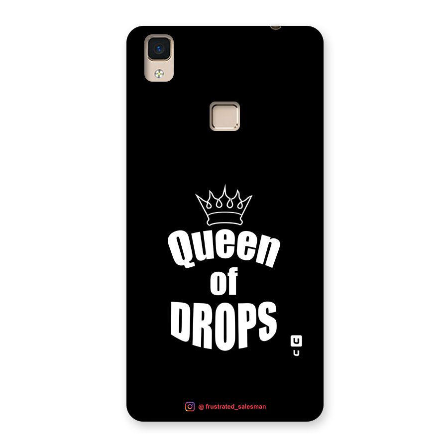 Queen of Drops Black Back Case for V3 Max
