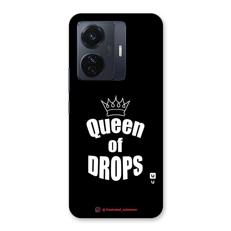 Queen of Drops Black Back Case for Vivo T1 Pro