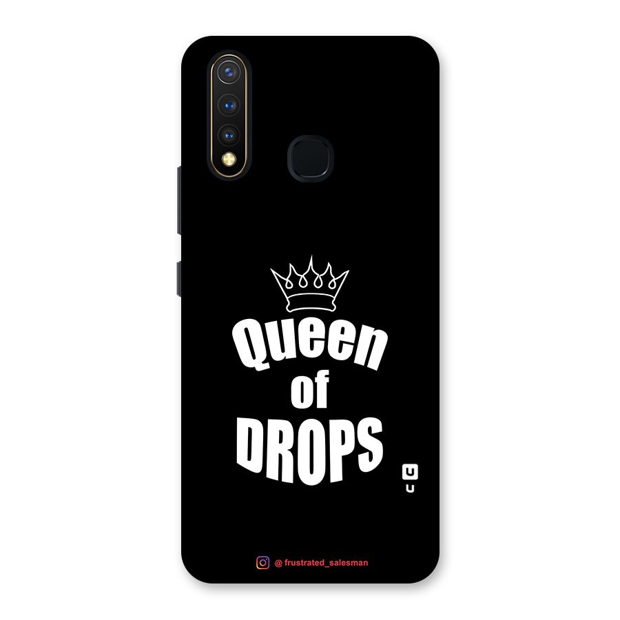 Queen of Drops Black Back Case for Vivo U20