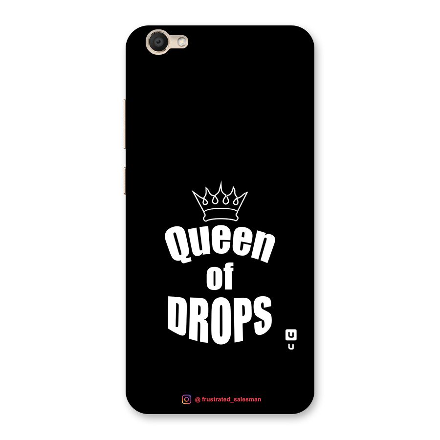 Queen of Drops Black Back Case for Vivo V5