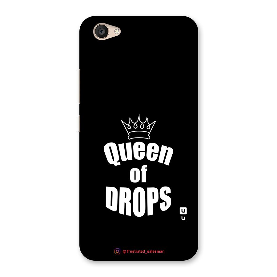 Queen of Drops Black Back Case for Vivo V5 Plus