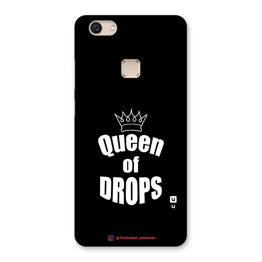 Queen of Drops Black Back Case for Vivo V7