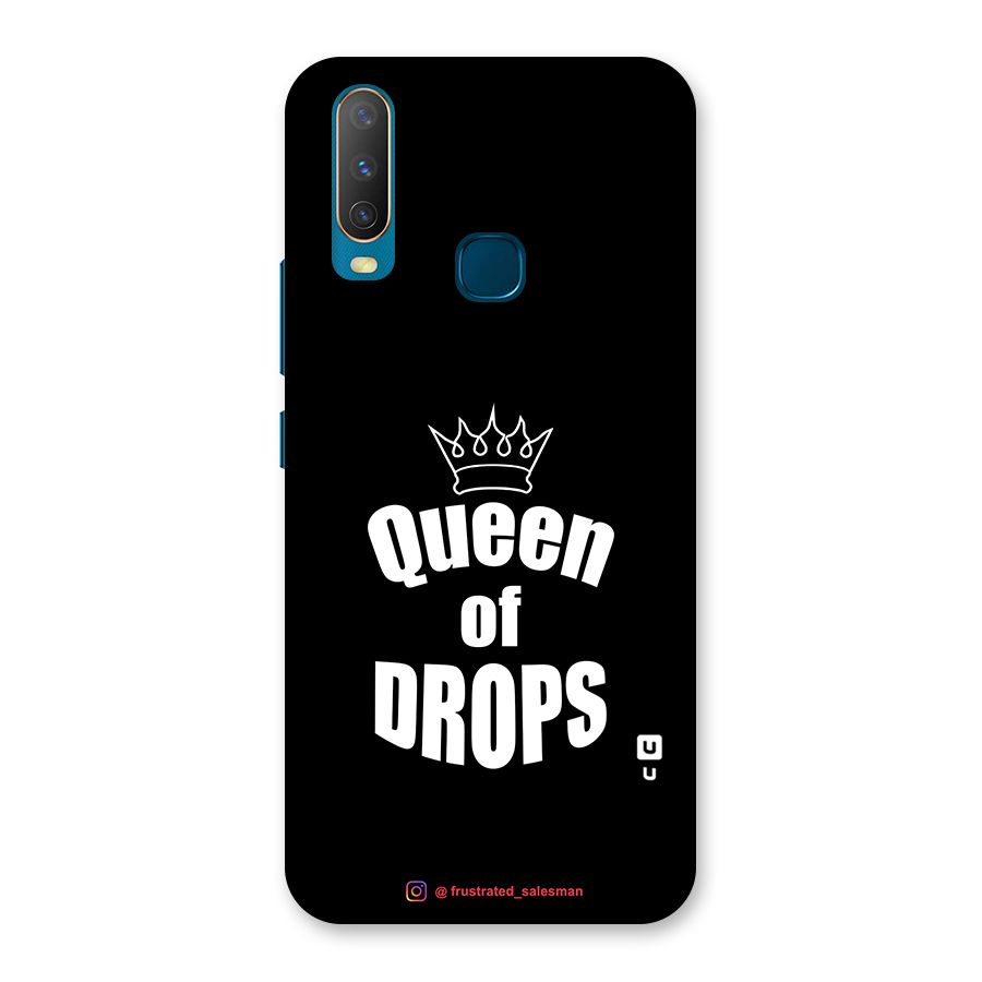 Queen of Drops Black Back Case for Vivo Y11