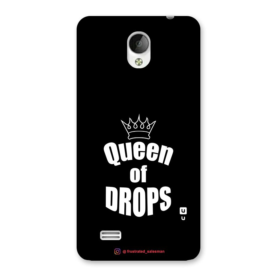 Queen of Drops Black Back Case for Vivo Y21