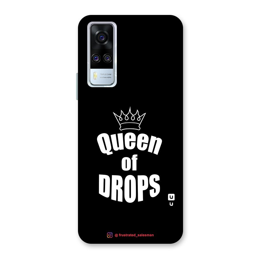 Queen of Drops Black Back Case for Vivo Y31