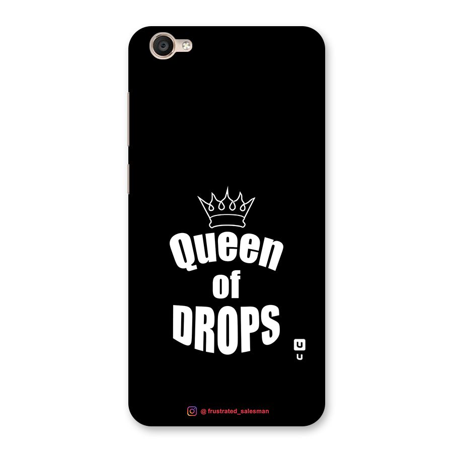 Queen of Drops Black Back Case for Vivo Y55L