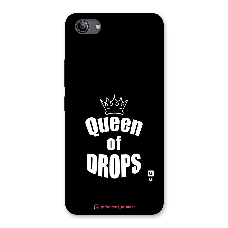 Queen of Drops Black Back Case for Vivo Y81i
