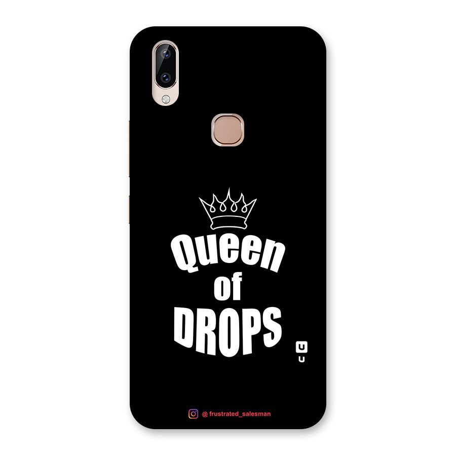 Queen of Drops Black Back Case for Vivo Y83 Pro