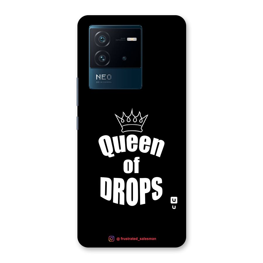Queen of Drops Black Back Case for Vivo iQOO Neo 6 5G
