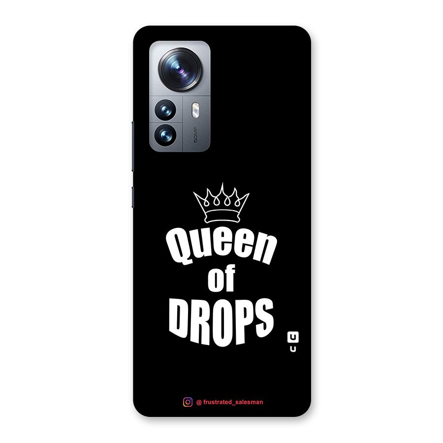 Queen of Drops Black Back Case for Xiaomi 12 Pro