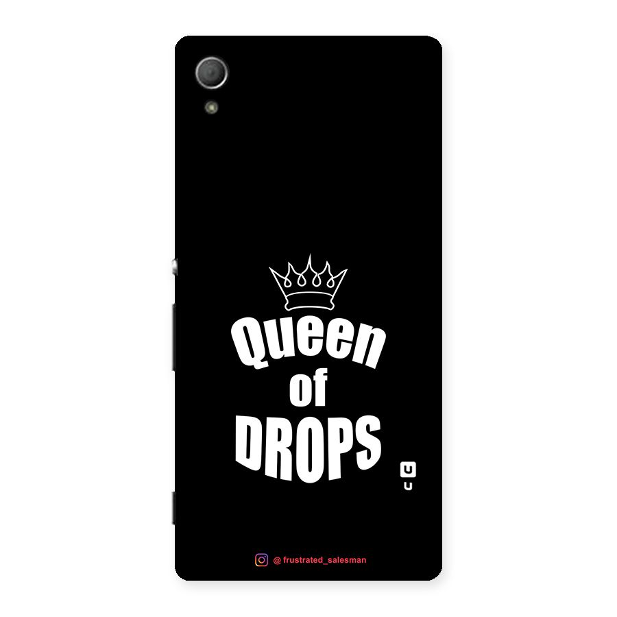 Queen of Drops Black Back Case for Xperia Z3 Plus