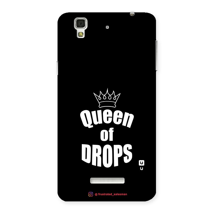 Queen of Drops Black Back Case for YU Yureka Plus