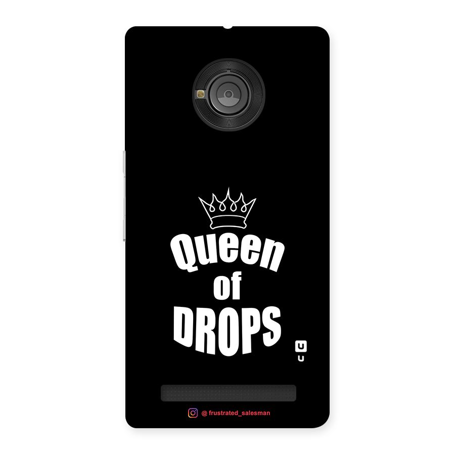Queen of Drops Black Back Case for Yu Yunique