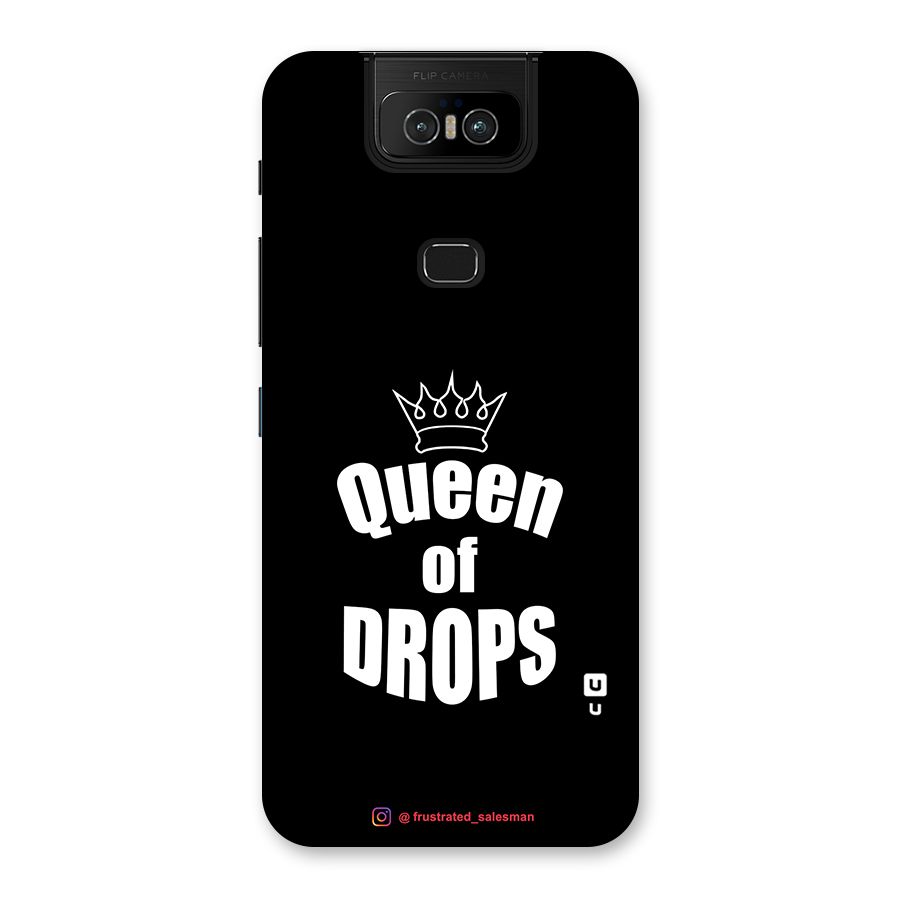 Queen of Drops Black Back Case for Zenfone 6z