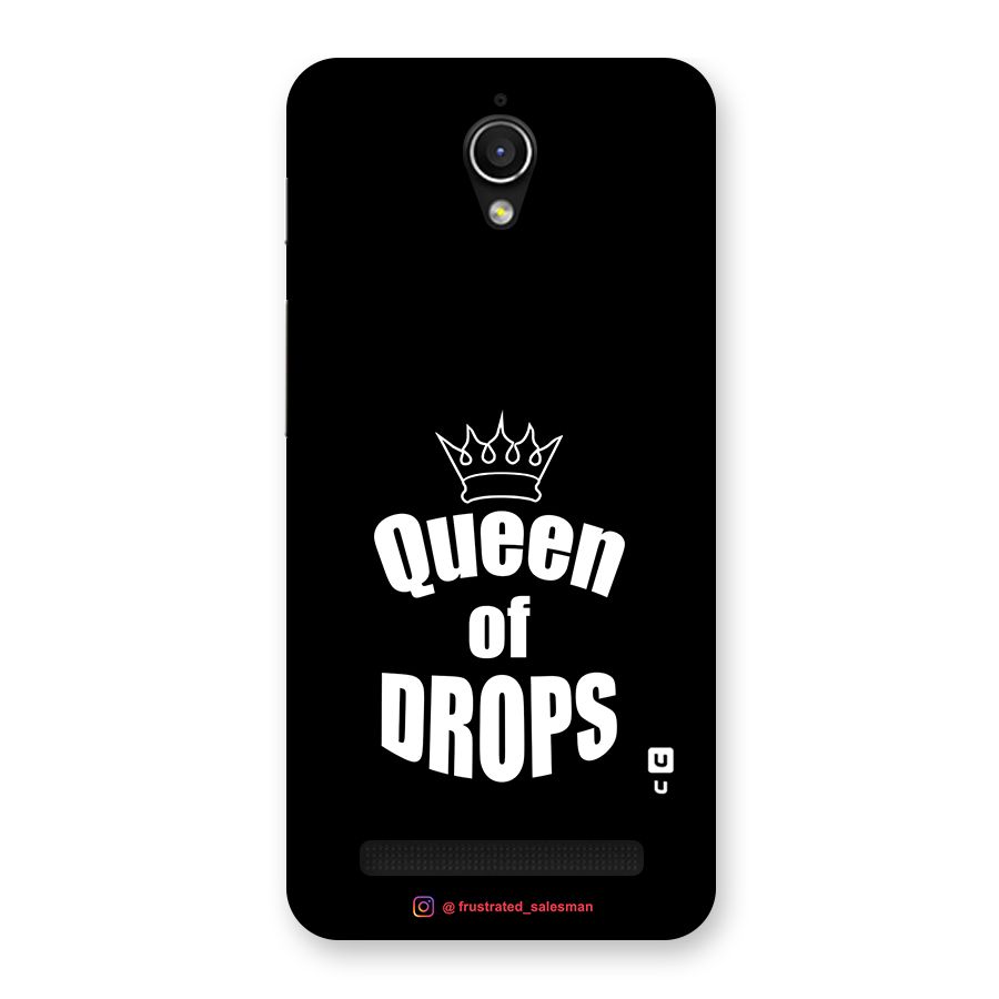 Queen of Drops Black Back Case for Zenfone Go