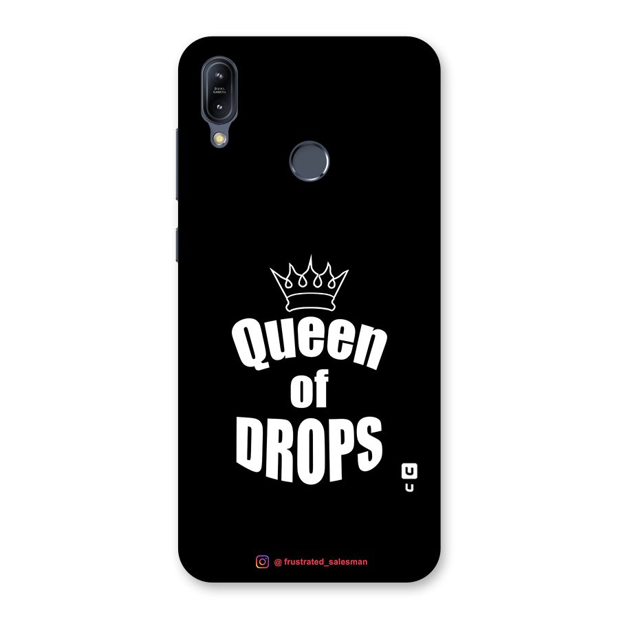 Queen of Drops Black Back Case for Zenfone Max M2