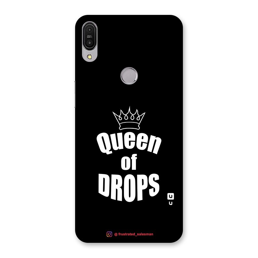 Queen of Drops Black Back Case for Zenfone Max Pro M1