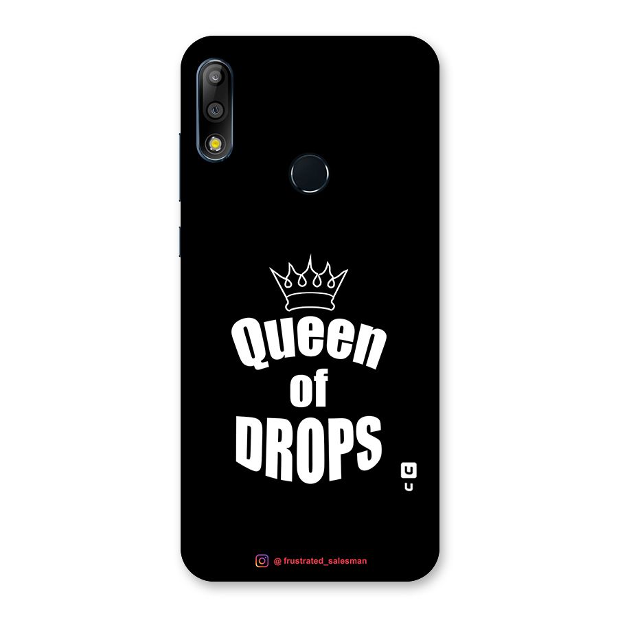 Queen of Drops Black Back Case for Zenfone Max Pro M2