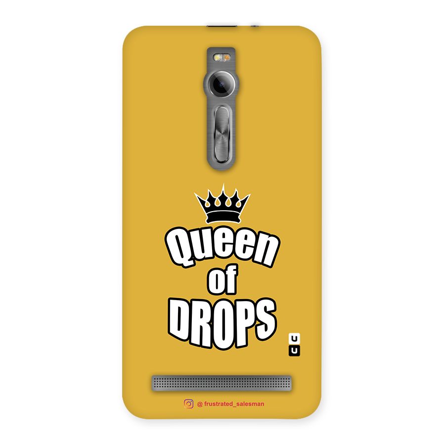 Queen of Drops Mustard Yellow Back Case for Asus Zenfone 2