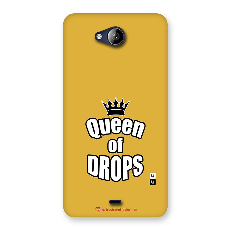 Queen of Drops Mustard Yellow Back Case for Canvas Play Q355