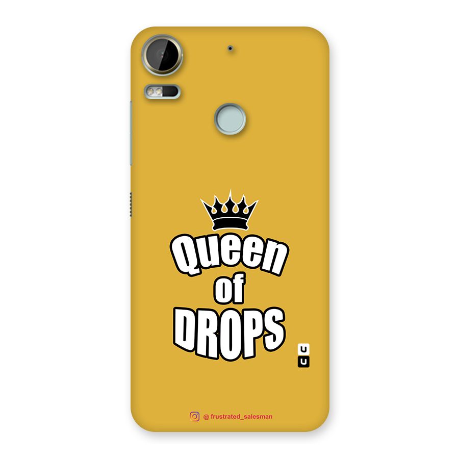 Queen of Drops Mustard Yellow Back Case for Desire 10 Pro
