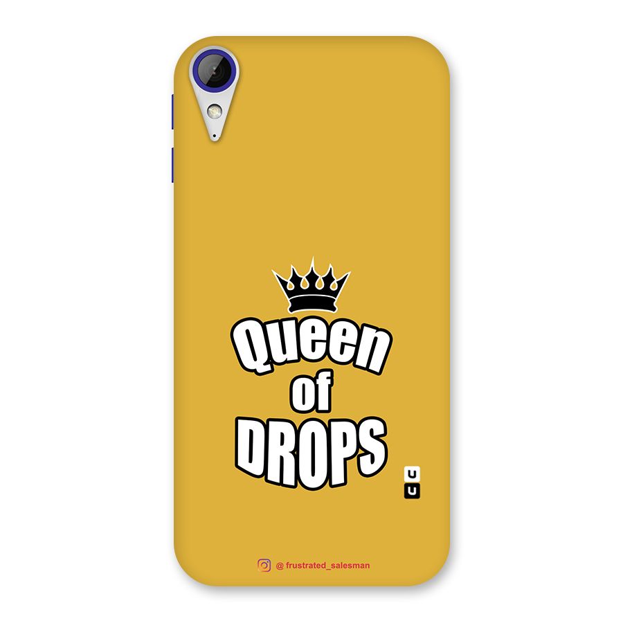 Queen of Drops Mustard Yellow Back Case for Desire 830