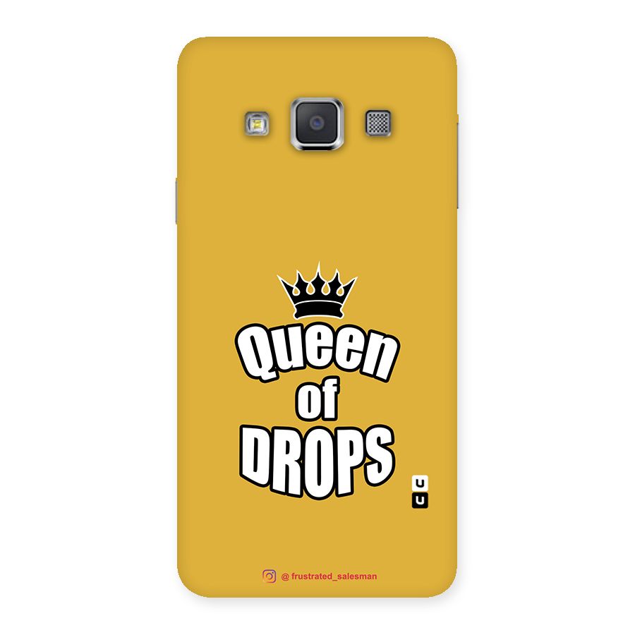 Queen of Drops Mustard Yellow Back Case for Galaxy A3