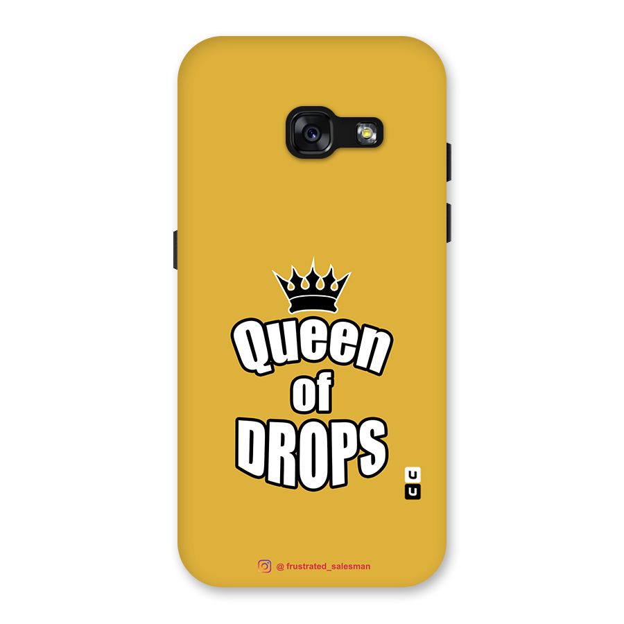 Queen of Drops Mustard Yellow Back Case for Galaxy A3 (2017)
