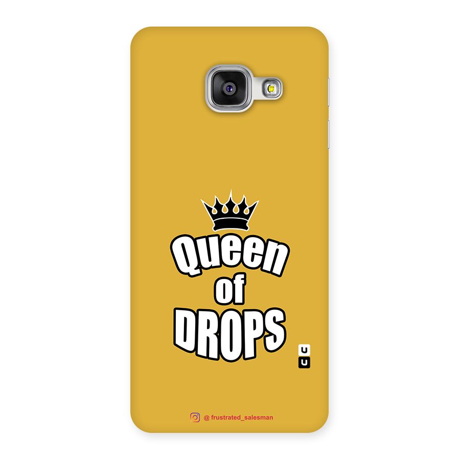 Queen of Drops Mustard Yellow Back Case for Galaxy A3 2016