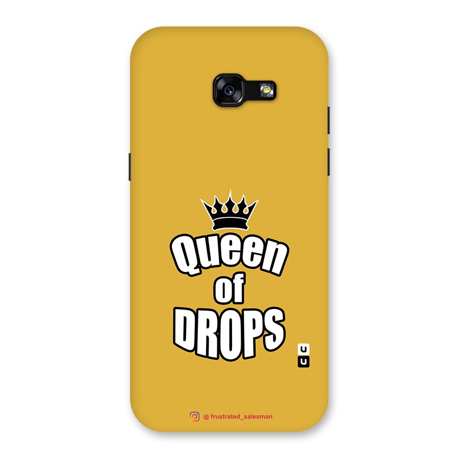 Queen of Drops Mustard Yellow Back Case for Galaxy A5 2017