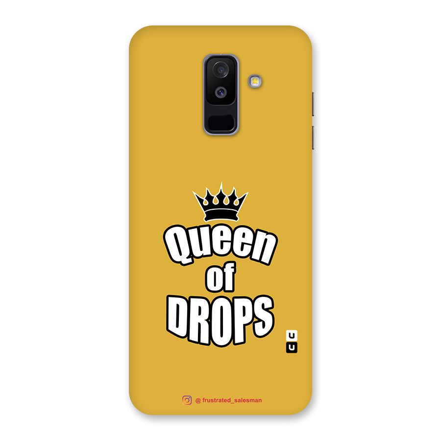 Queen of Drops Mustard Yellow Back Case for Galaxy A6 Plus