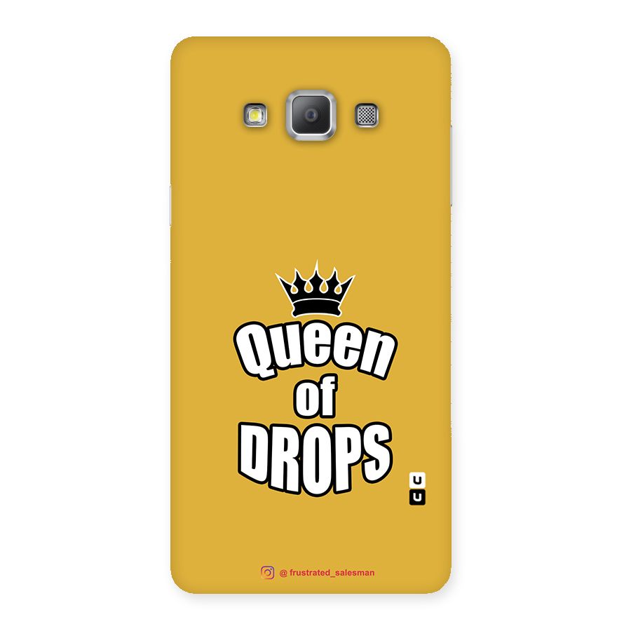 Queen of Drops Mustard Yellow Back Case for Galaxy A7