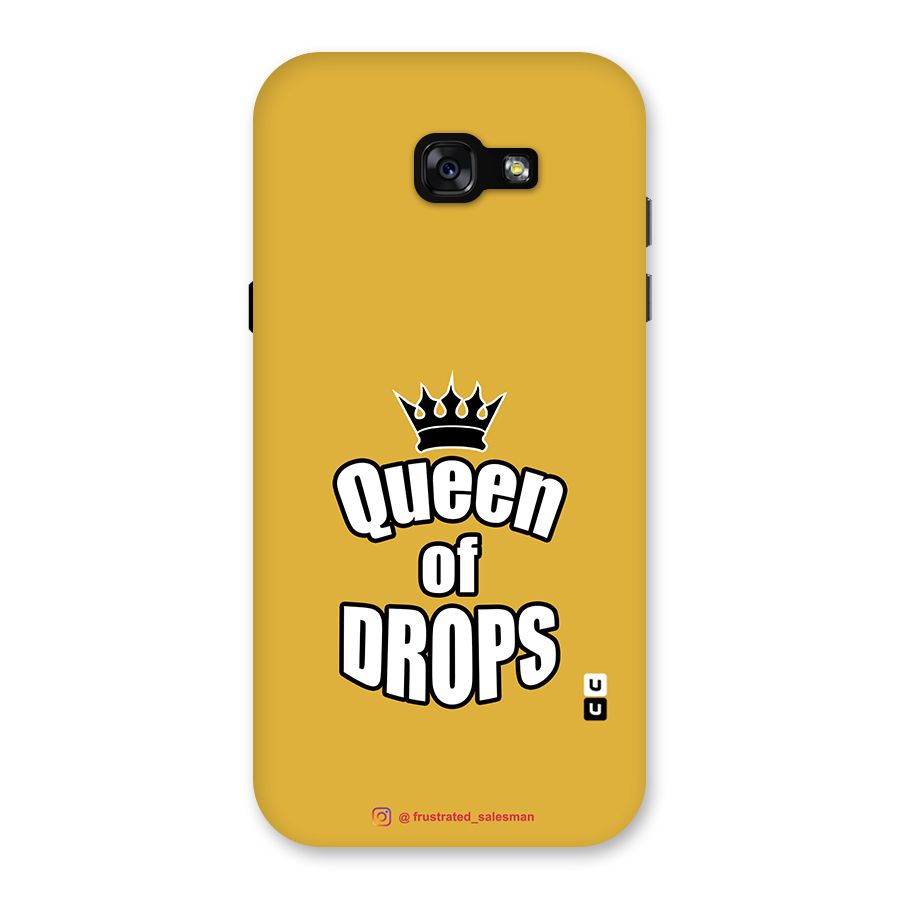 Queen of Drops Mustard Yellow Back Case for Galaxy A7 (2017)