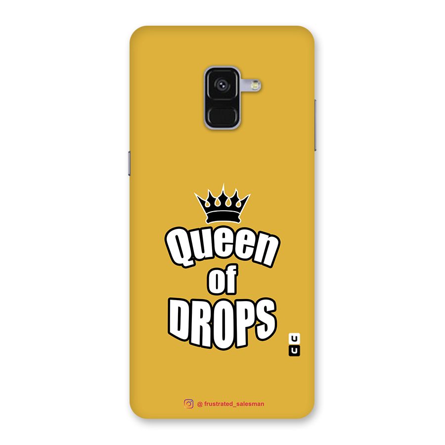 Queen of Drops Mustard Yellow Back Case for Galaxy A8 Plus