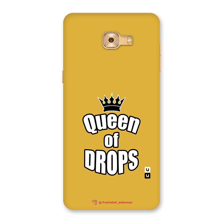 Queen of Drops Mustard Yellow Back Case for Galaxy C9 Pro