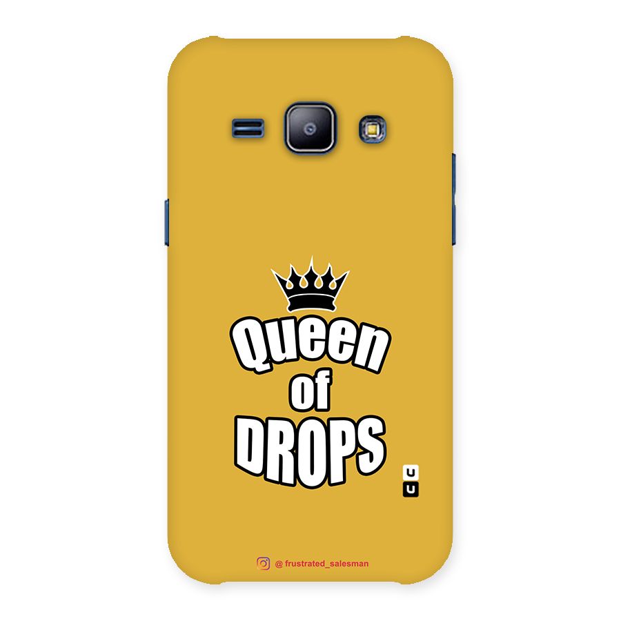 Queen of Drops Mustard Yellow Back Case for Galaxy J1