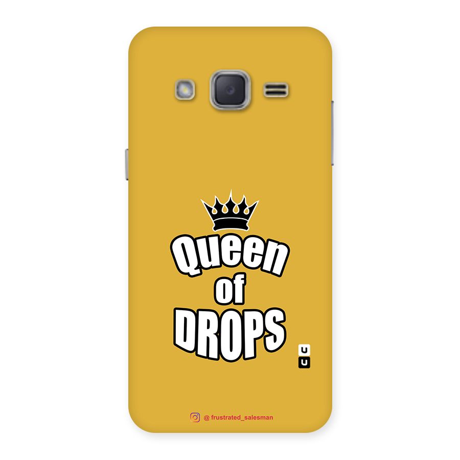 Queen of Drops Mustard Yellow Back Case for Galaxy J2