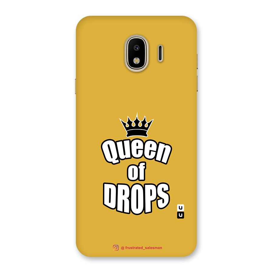 Queen of Drops Mustard Yellow Back Case for Galaxy J4