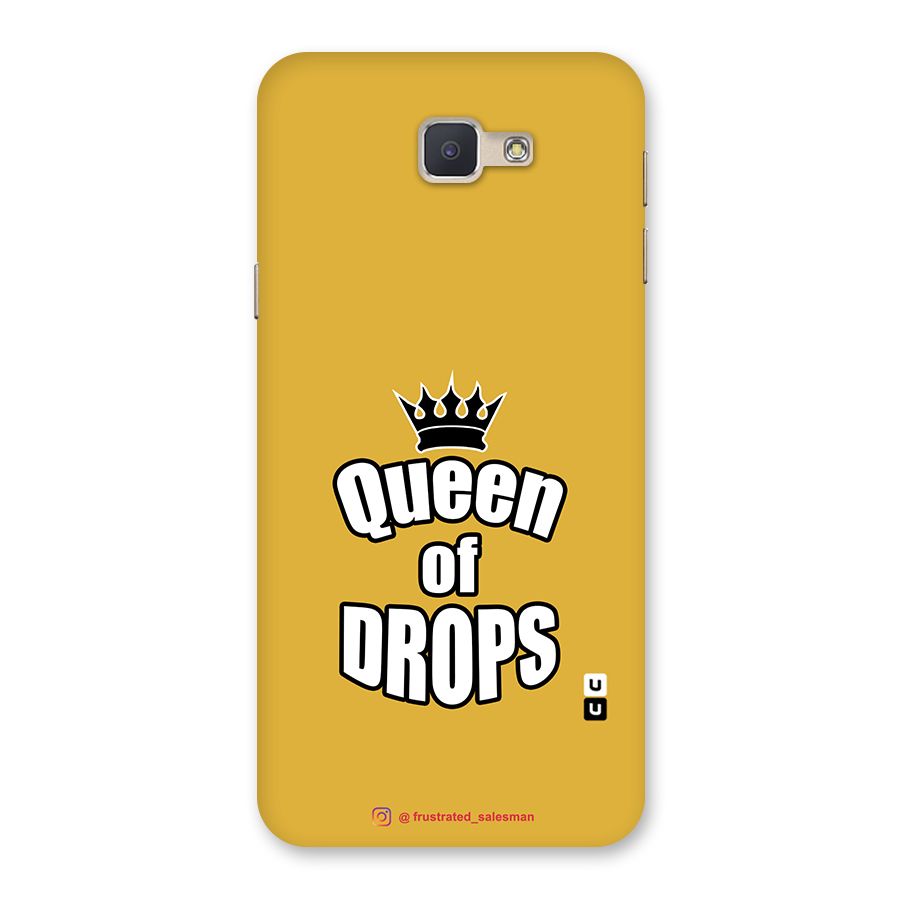 Queen of Drops Mustard Yellow Back Case for Galaxy J5 Prime