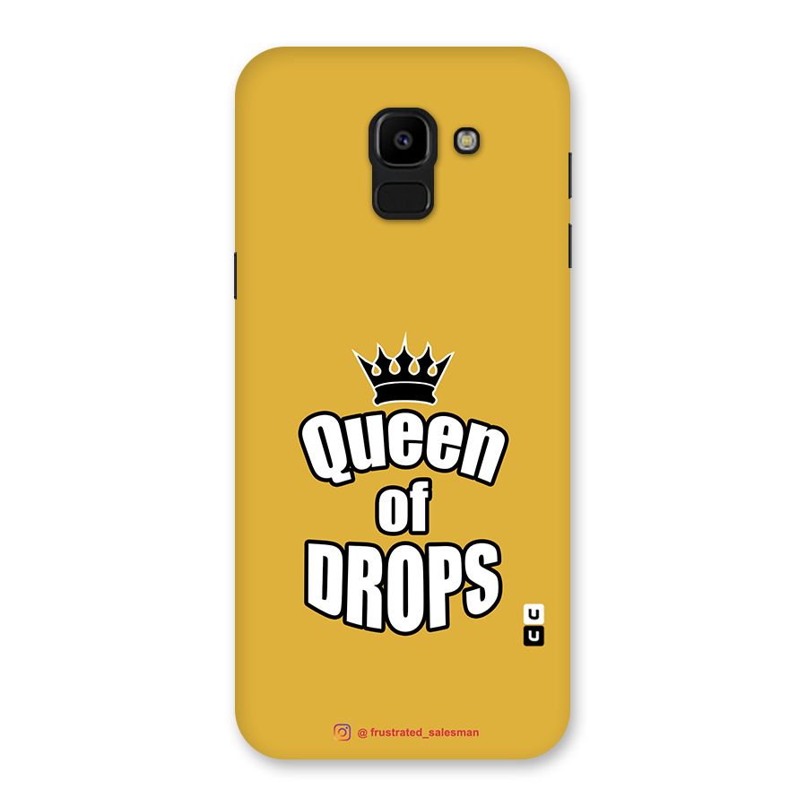 Queen of Drops Mustard Yellow Back Case for Galaxy J6