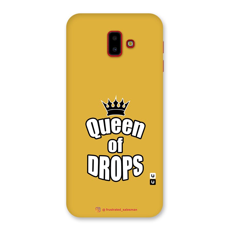 Queen of Drops Mustard Yellow Back Case for Galaxy J6 Plus