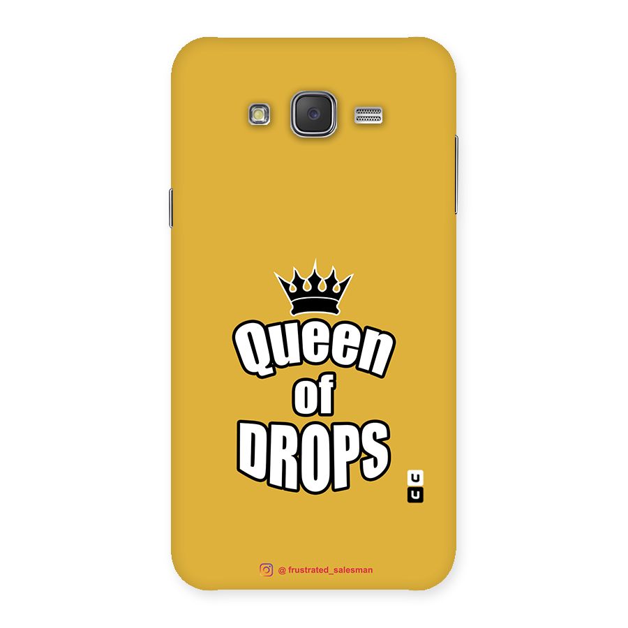 Queen of Drops Mustard Yellow Back Case for Galaxy J7