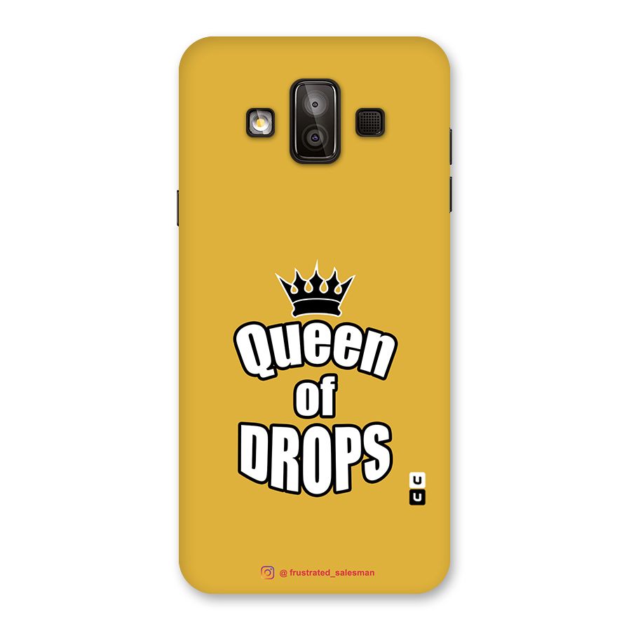 Queen of Drops Mustard Yellow Back Case for Galaxy J7 Duo
