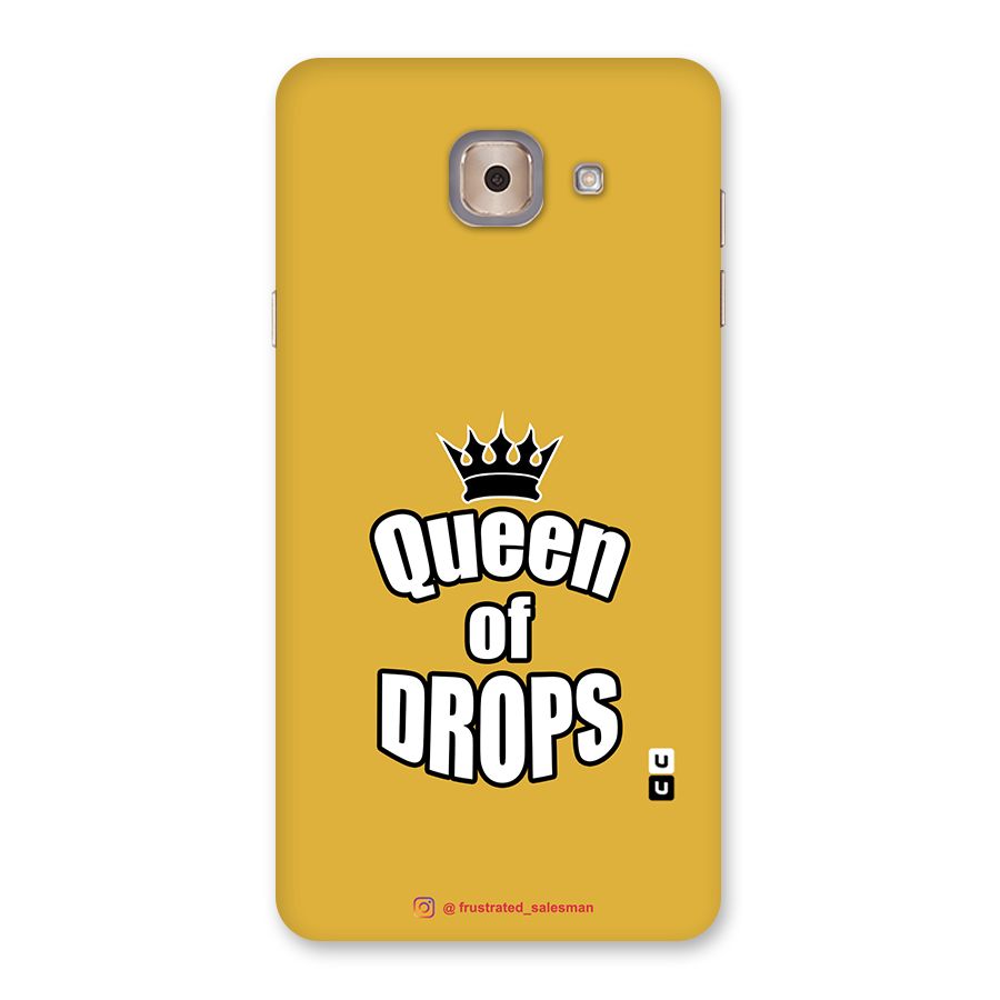 Queen of Drops Mustard Yellow Back Case for Galaxy J7 Max