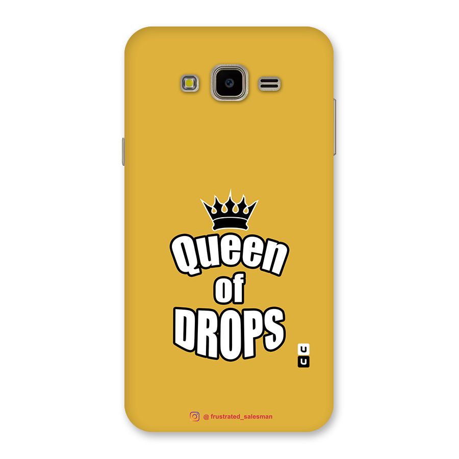 Queen of Drops Mustard Yellow Back Case for Galaxy J7 Nxt