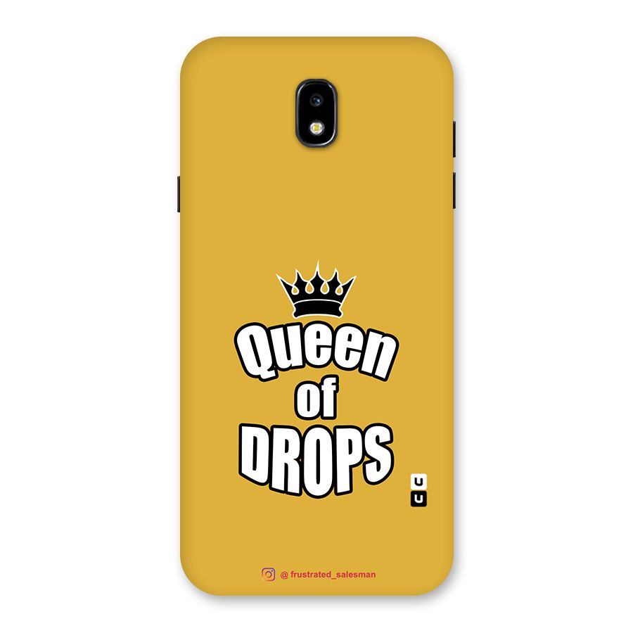 Queen of Drops Mustard Yellow Back Case for Galaxy J7 Pro