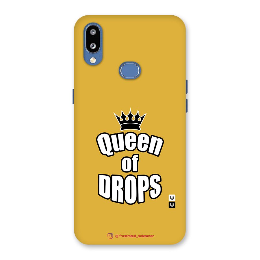 Queen of Drops Mustard Yellow Back Case for Galaxy M01s