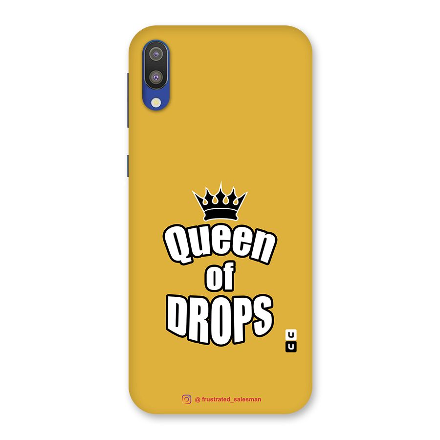 Queen of Drops Mustard Yellow Back Case for Galaxy M10