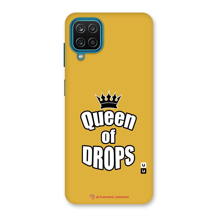 Queen of Drops Mustard Yellow Back Case for Galaxy M12