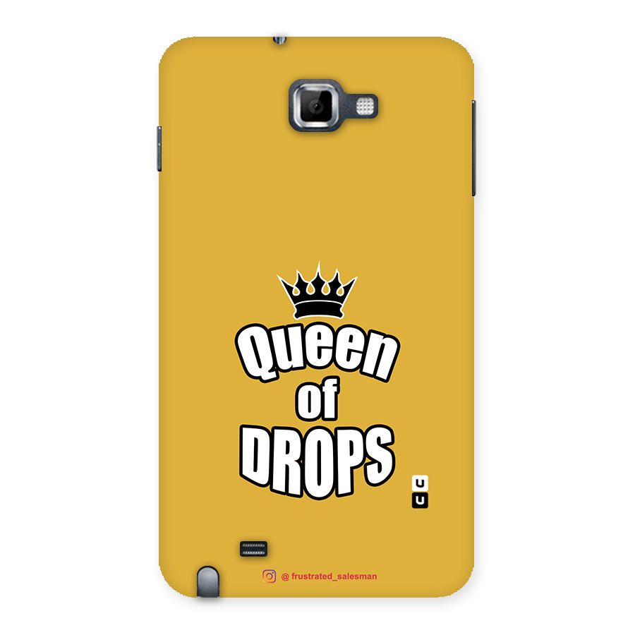 Queen of Drops Mustard Yellow Back Case for Galaxy Note